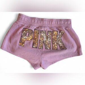 Victoria’s Secret PINK Y2K Sequin Logo Shorts – Size Small